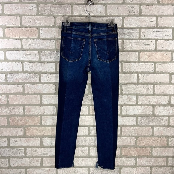 Hudson Barbara High Waist Crop Super Skinny Step Hem Jeans in Lost Wash Size 26 - Picture 7 of 12